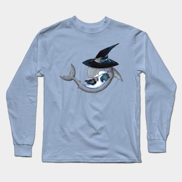 Great White Witchery Long Sleeve T-Shirt by KristenOKeefeArt